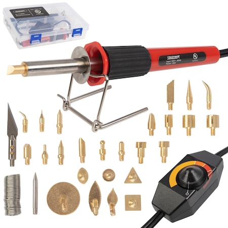 Stalwart 29-Piece 25W Wood Burning Kit with Tips 75-PT2005